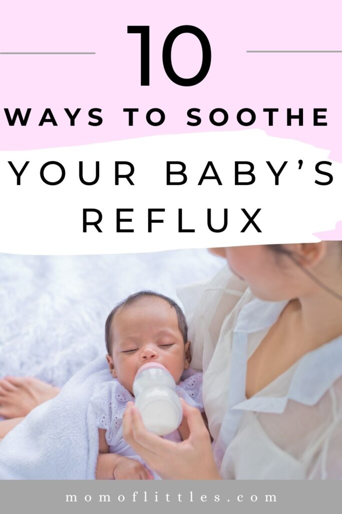 10 ways to sooth your baby's reflux